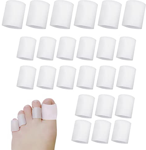 30 Stück Zehenprotektoren aus Silikon, 24 Stück Zehenschutzmanschetten, 6 Stück, verhindert Schwielen usw.