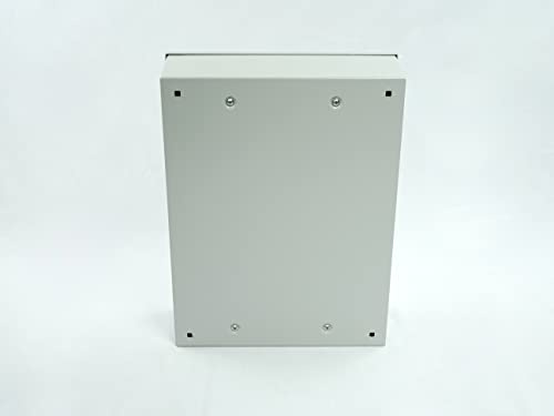 TEMPA PANO Junction Box IP55 Waterproof – Mild Steel Weatherproof Electrical Box (400 x 300 x 100) mm – Electrical Project Box for Outdoor & Indoor Use – Dustproof Cable Connectors Box