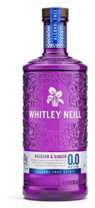 Whitley Neill Rhubarb & Ginger Alcohol Free 0.0% Gin 70cl