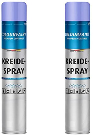 BAU DISCOUNT Colourfairy Kreidespray Sprühdose für Markierarbeiten weiß (2x750ml) 1500 ml