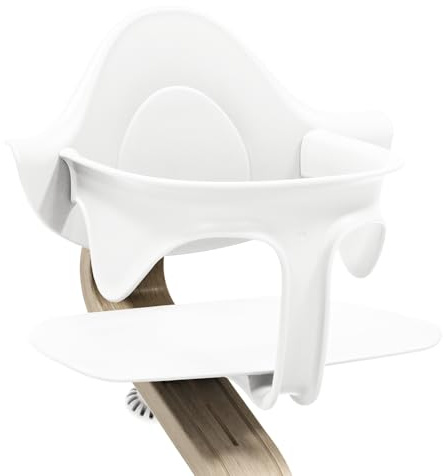 Baby Set Stokke Nomi, Blanc - Apporte confort, soutien latéral et dorsal pour le bébé qui se tient assis - Compatible avec toutes les chaises Nomi