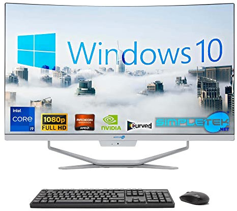 SIMPLETEK - Computer All in One 27 Processore Core i9 10° Gen con Scheda Video GTX 1650 4GB GDDR6 | Windows 10 | 32GB RAM 2TB SSD
