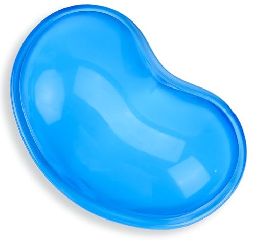 Weiches Gel Handgelenk Rest Silikon-Gel-Kissen für Maus Handballenauflage Ergonomische Ermüdung Relief Cool Handgelenk Unterstützung Pad für Laptop Büro Arbeit Computer Gaming (Blau)