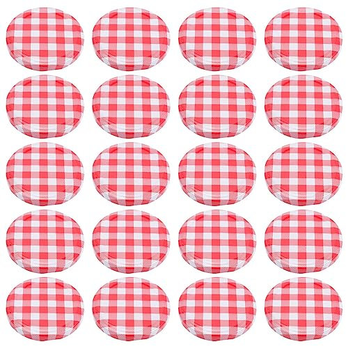 Alipis Professional Iron Jar Covers 40pcs Jar Seals for Canning Fresh Storage