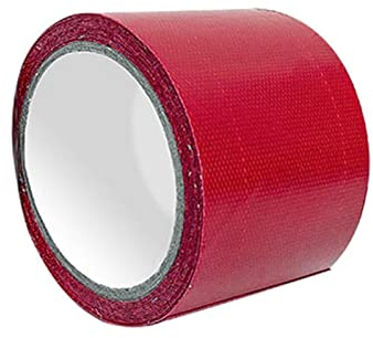 Inscrip Planen Reparaturband, 5M*8CM,PVC Planenband, Planen Reparatur Klebeband Selbstklebend, für LKW Abdeckplane, Markise, Zelt, Planens Reparaturband, Abriebfestigkeit LKW-Plane Reparatur (Rot)