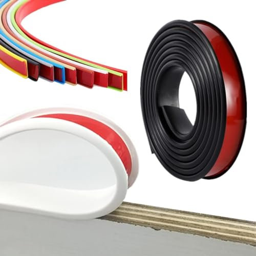 U-förmiger Kantenschutzstreifen, 1 m, Selbstklebender TPE-Kantenstreifen, Holzmöbel-Schutzabdeckung for Schrank, Sperrholz, Tisch, Kleiderschrank, Holzbrett-Kantenschutz(Color:Black,Size:18mm)