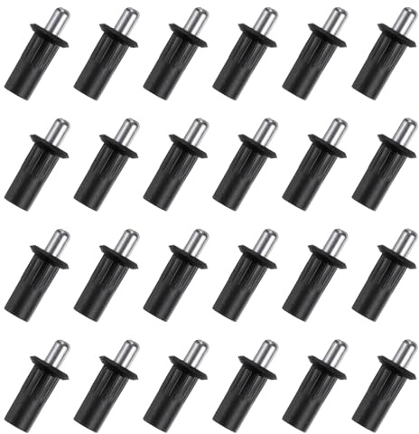 QUARKZMAN 24pz Armadio Porta Riparazione Perni 6,8mm Perni Mobili Nero