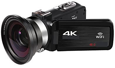 Videocámara digital Videocámara 4K completa Cámaras de video digitales profesionales Transmisión en vivo 18X Fotografía Grabadora de Vlog Cámara web Ultra HD Captura cada momento vívidamente(32G SD Ca