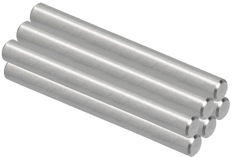 PATIKIL 6 Stück 304 Edelstahlstifte Zylinderstifte 10 x 100 mm | Passstifte Dübelstift Regalstifte Metallstifte Unterstützen Hardware, Für Metallgeräte Möbelinstallation Positionierung