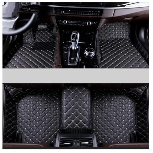 JYCNVKTP Fußmatten LHD Für Volvo Für C30 rutschfeste Auto-Innenraum-Styling-Antifouling-Fußmatten Teppiche Matten(Black Beige)