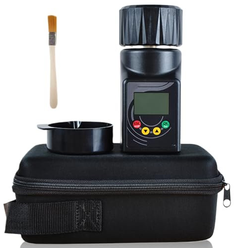 Tester di umidità per Cereali da 43 Tipi, Analizzatore di umidità Portatile, Display Digitale LCD/Intervallo di misurazione 8%-35%, per misuratore di umidità per Cereali Intelligente