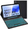 Nsyee Custodia con Tastiera per Samsung Galaxy Tab S6 Lite 2024/2022/2020 10,4 Pollici, Retroilluminata，Italiano QWERTY, Rimovibile Bluetooth Tastiera, Tab S6 Lite 10.4, Nero