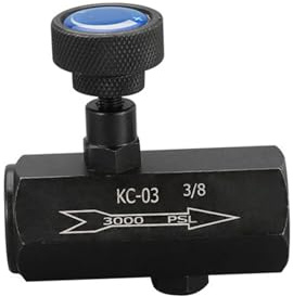 1 Stück Hydraulisches Durchflussregelventil, 3/8 KC-03 Drosselventil Rückschlagventil