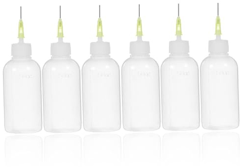 Veemoon 6Pièces Bouteille de Prélèvement pour Colle Pointe Aiguille Lot de Sûr Pratique pour Zones Difficiles Accès