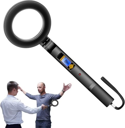 Detector Metálico Portátil - Dispositivo Portátil Plegable, Función De Escaneo De 360 Grados, Alertas De Audio Y Vibración, Sensibilidad Ajustable | Detector Robusto Para Eventos Aeroportuarios