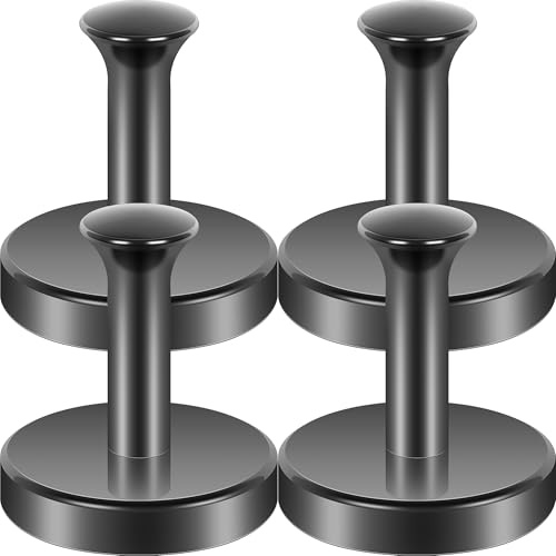Neosmuk magnetkrokar 50 kg för kryssningshytter, svart, 4-pack