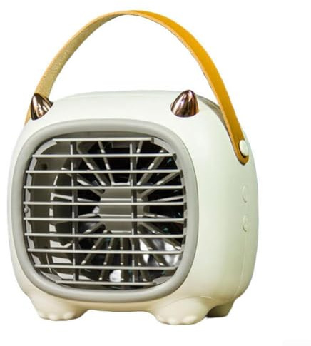Ventilador de escritorio USB silencioso con ángulos de flujo de aire ajustables, pequeño ventilador eléctrico para escritorios de oficina o espacios personales, eficiencia energética y compacto