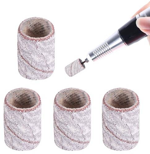HONITANO 100 pièces Bandes Ponçage Ongles Professionnelles Manchon Ponçage pour Ongles Naturels et Artificiels Accessoires Manucure DIY Grain
