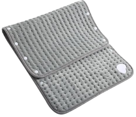 Heating Pad Für Den Rücken, 61x30 cm Wärmematte Bei Periodenkrämpfen, Weiches Waschbares Wärmekissen Für Schulter Nacken Knie Taille Fuß Menstruation Frauen Männer Eltern Senioren
