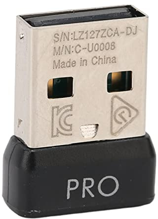 Ycauty Mini Receptor de Ratón Inalámbrico, Fácil de Reemplazar, Receptor USB Portátil G Pro para Uso en Oficina, Material ABS