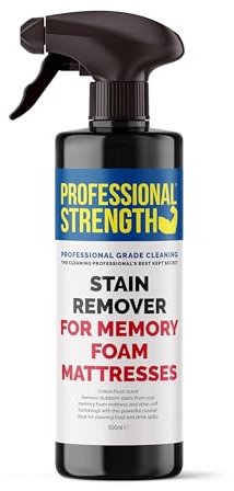 Professional Strength Memory Foam Mattress Stain Remover 500 ml (Pack of 1) – Enzymatic Cleaner – Removes Urine, Sweat And Bodily Fluids Safely