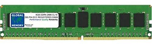 GLOBAL MEMORY 8GB DDR4 2666MHz PC4-21300 288-PIN ECC REGISTRADO DIMM (RDIMM) Memoria RAM para Mac Pro (2019)