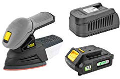 Ponceuse delta 140 x 140 x 100 mm sans fil KIT XF-DELTA - 18 V 1,5 Ah avec chargeur