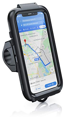 CSL - Fahrradhalterung kompatibel für Apple iPhone X XS 11 Pro - Fahrrad Tasche spritzwasserdichte - Handy Smartphone Halterung - geeignet für Bike Navigation - Touchscreen Unterstützung - wasserdicht