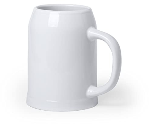 Caraffa Boccale 700 ml per Birra in Ceramica da Bar Bicchiere Grande Calice 0,7