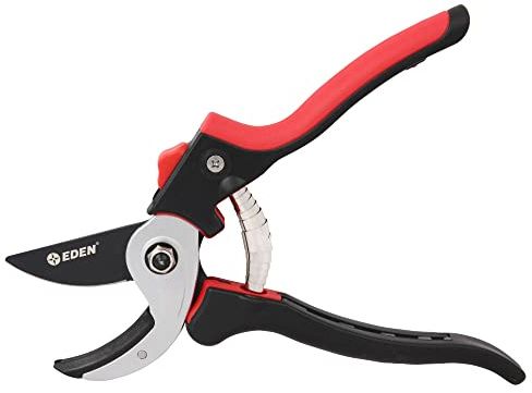 Eden 39000 Heavy Duty Adjustable Anvil Pruning Shears for Gardening, Hand Pruners, Stem Cutter, Branch Trimmer, Garden Clippers