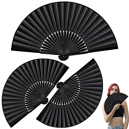GAROMIA 3PC Handfächer Faltventilator Fächer, Taschenfächer Faltfächer