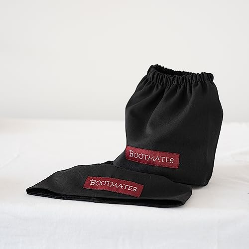 Bootmates Schuh-Überzieher | Gamaschen zum Wandern, Wanderzubehör | Schuh-Stulpen für Garten und Reiten | Arbeitskleidung für Wald, Straßenbau & Handwerk | Galosche kurz | (schwarz)
