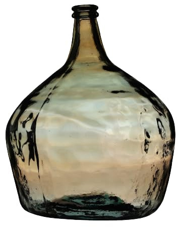 NATURAL LIVING VASE Dame Jeanne 16L Bernstein AUS RECYCELTEM Glas D29CM X H42CM