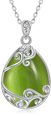 YAFEINI Lebensbaum Kette Mondstein Anhänger Halskette 925 Sterling Silber Baum des Lebens Halskette Baum Leben Schmuck Geschenk für Damen Mädchen Mama