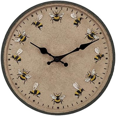 predolo Outdoor-Uhr, Wanduhr, leicht, modern, praktisch, langlebig, kreative Kunstharz-Hängeuhr, Gartenuhr für Hotel, Zaun, Pool, Terrasse, Flur