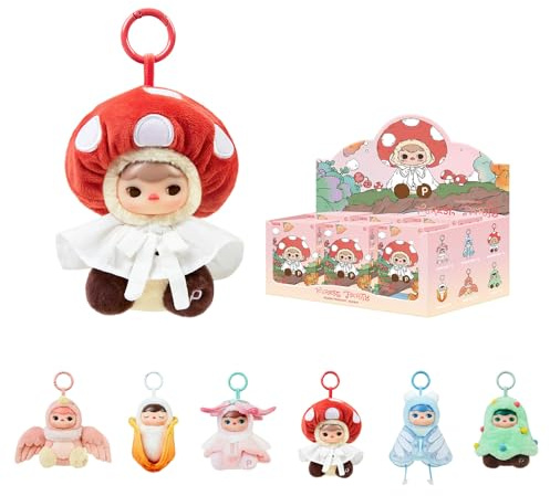 POP MART PUCKY Forest Party Vinyl Plush Pendant Blind Box Figures, Random Design Toys for Modern Home Decor, Collectible Toy Set for Desk Accessories, 6PC