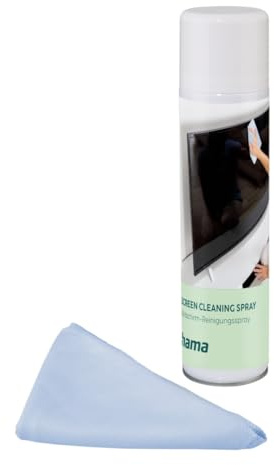 Hama Screen Cleaner, Spray + Cleaning Cloth, 200 ml, TV + Office