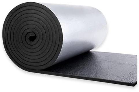 AITAF 5 Mm D'épaisseur Rouleau D'isolation Auto-adhésif Réfléchissant En Mousse D'aluminium Isolation Phonique Thermique Et Acoustique Haute Température (Size : 1mx3m)