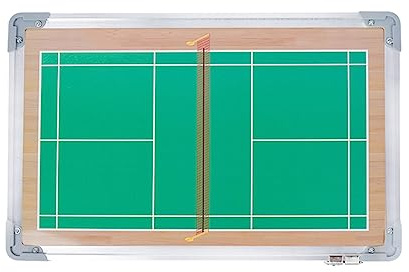 SATRJT Badminton-Taktik-Tafel Doppelseitige Taktik-Trainings-Tafel Wiederbeschreibbare Taktik-Tafel für Badminton-Trainer
