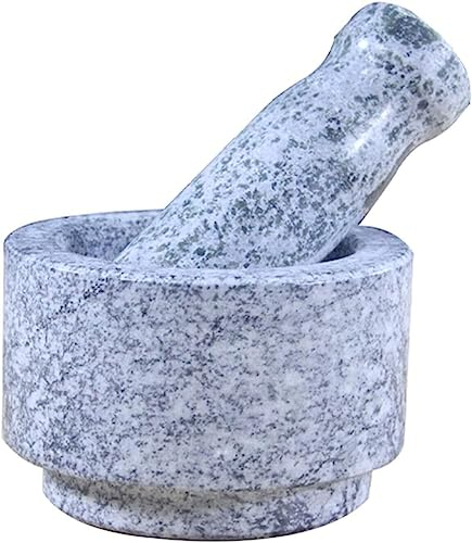 Mortier Pilon Cuisine,Mortiers et Pilons Ensemble mortier et pilon broyeur à épices en pierre fournitures de cuisine mortier et pilon guacamole, ensemble de mini mortier et pilon en marbre, bol guacam
