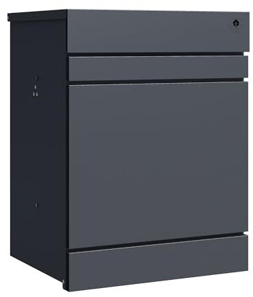 4gardenz® Paketbriefkasten Wandmontage - Diebstahlsicherer Paketkasten hängend - Wetterfest
