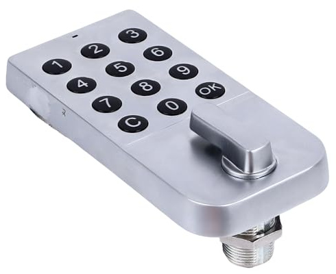 Natudeco Schlüsselloses Schrankschloss, elektronisches Möbelschloss, Passworteingabe, Touch-Tastatur, Sicherheitsschrank, codiertes Schloss für Heimbüromöbel