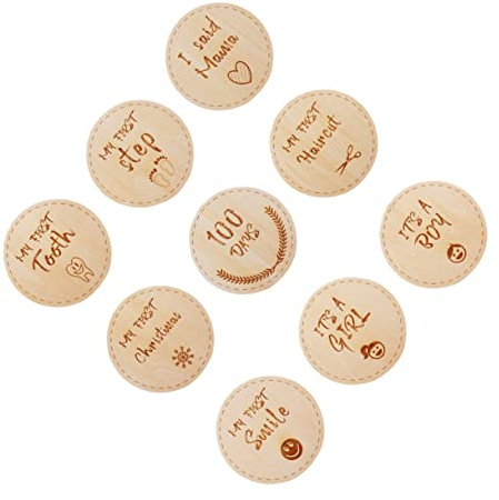 jojofuny Cartes de Naissance Bois Cartes de Croissance pour Accessoires de Photographie Né