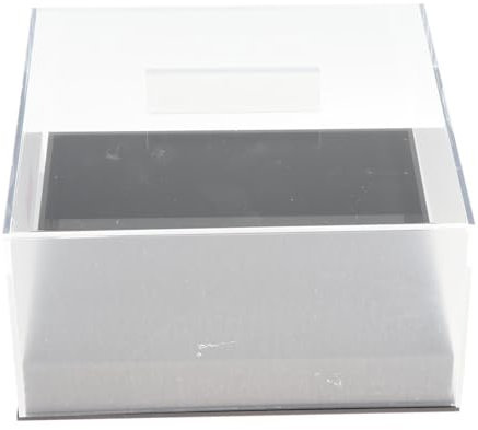 Gralara Acryl-Gebäckvitrine, Kuchenbehälter, Brotkasten, rechteckiger Brotkasten für Café, Style B