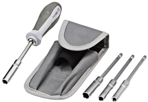 Set di chiavi a bussola, cacciaviti metrici a bussola in 4 misure, chiave esagonale portatile, strumento metrico di riparazione della bicicletta