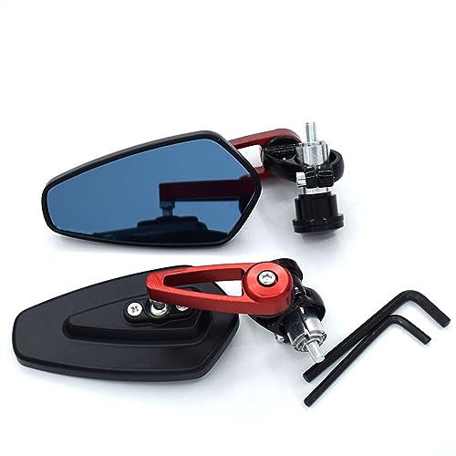 Lenkerendenspiegel Universal 7/8 22mm Motorrad Lenker Rückspiegel Für Y&AMAHA Für MT-07 Für MT-09 Für R1 Für R6 Für R15 Für R25(B)