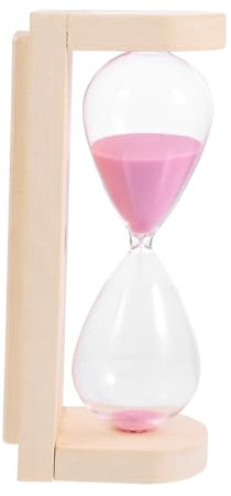 Cabilock Elegante Sauna-Sanduhr Holz- Und Glasdesign Für Badezimmer Und Dampfbad