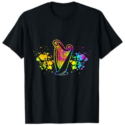 Harfenspieler Harfe T-Shirt