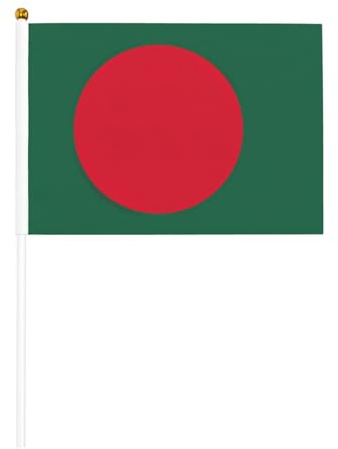 Bangladeshs flagga handhållen flagga firande kungliga evenemang BBQ fest dekoration portar evenemang trädgårdsdekorationer