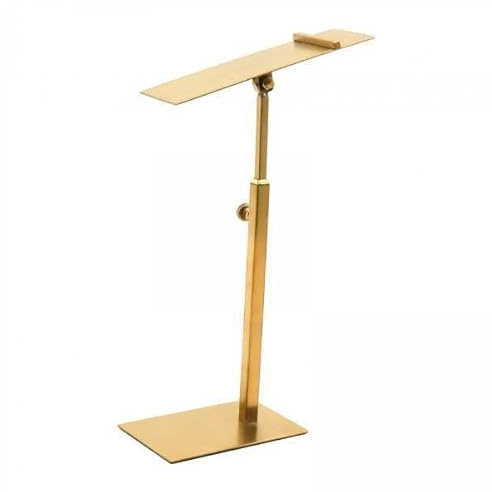 EHJRE 2x Scarpiera, Scaffale per, Scarpiera Regolabile in, Espositore per Vetrina per Sandali, Tacchi Alti, Scarpe, Oro
